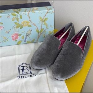 BIRDIES The Starling Stone Velvet Loafers